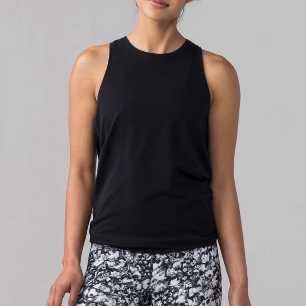 Lululemon Black Split Back Tank - image 2